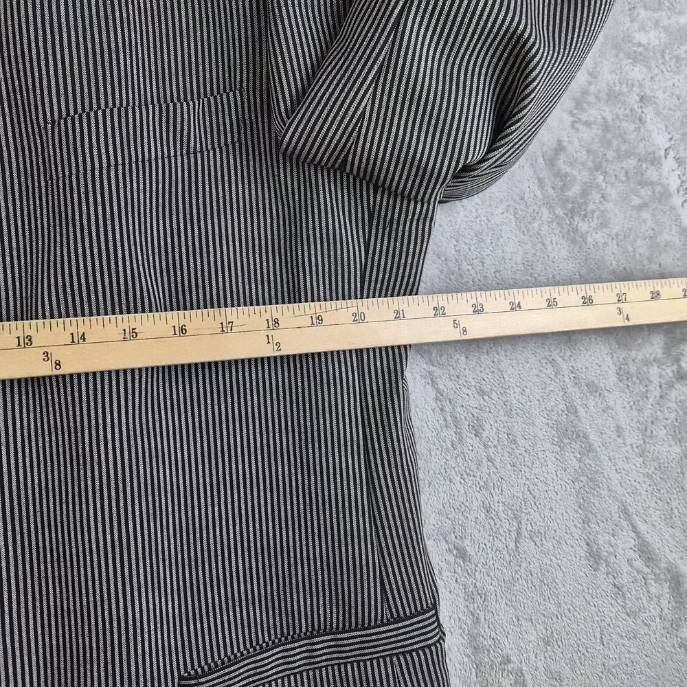 Zanetti Blazer Jacket Vest Grey Black Stripe Moda Biella Extra Fine Merino Italy